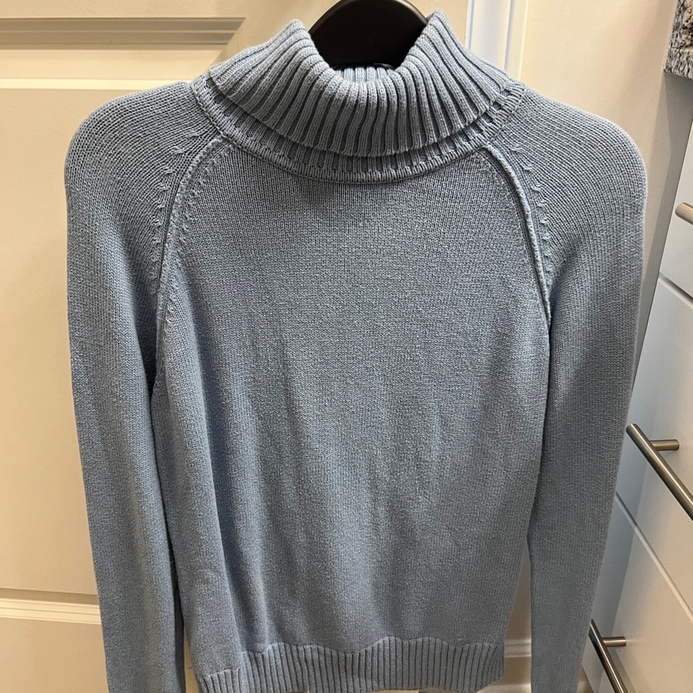 Blue turtleneck size small